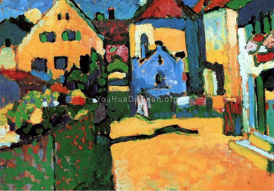 Grungasse In Murnau - 瓦西里·康丁斯基